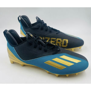 Adidas Adizero Scorch 2 Football Cleats Shoes | Teal Gold | Men Size 13.5 NEW